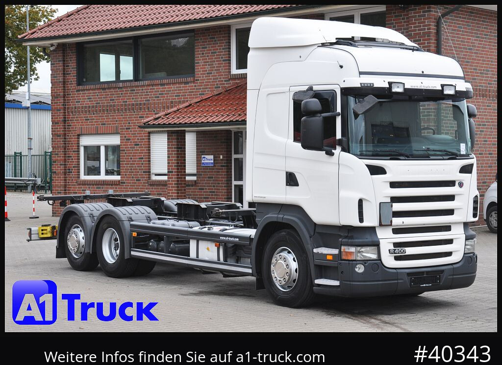 SCANIA R400, BDF, 7,45, Retarder, 2x Kraftstofftank, - Container-transport/ Vekselflak lastebil: bilde 1 SCANIA R400, BDF, 7,45, Retarder, 2x Kraftstofftank, - Container-transport/ Vekselflak lastebil: bilde 1