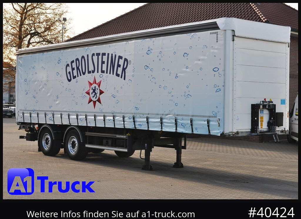 SCHMITZ Getränke, Lenkachse, LBW, Ladebordwand, kurzer Aufbau - Gardintrailer: bilde 1 SCHMITZ Getränke, Lenkachse, LBW, Ladebordwand, kurzer Aufbau - Gardintrailer: bilde 1