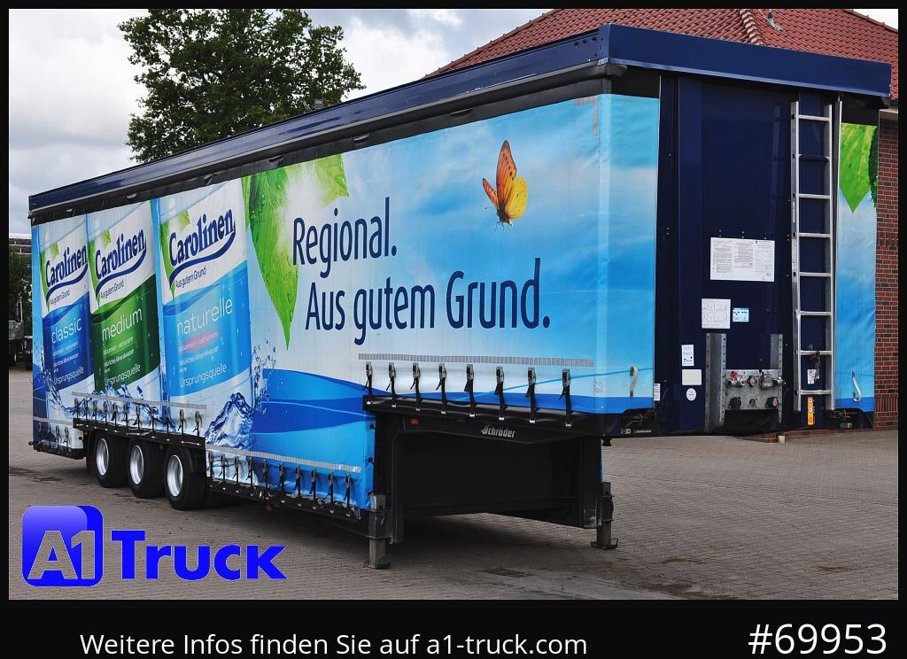 SCHROEDER,WIESMOOR Schröder Jumbo Hubdach, Getränkeauflieger - Gardintrailer: bilde 1 SCHROEDER,WIESMOOR Schröder Jumbo Hubdach, Getränkeauflieger - Gardintrailer: bilde 1