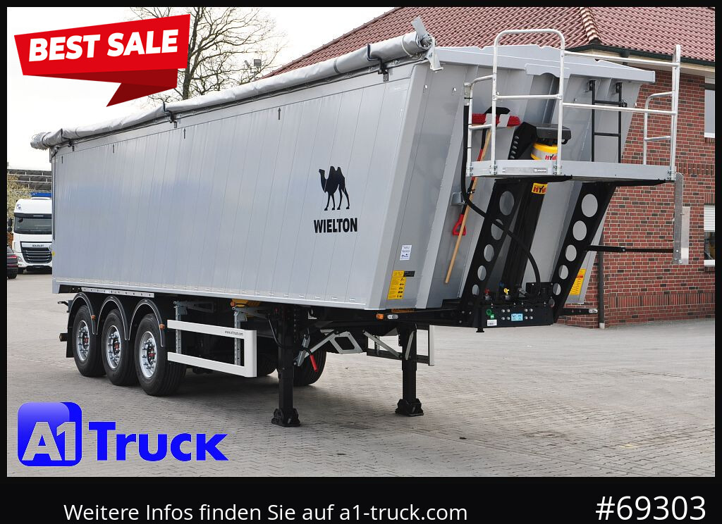 WIELTON Wielton 51m³ Pendelklappe schlammdicht, - Tippsemi: bilde 1 WIELTON Wielton 51m³ Pendelklappe schlammdicht, - Tippsemi: bilde 1