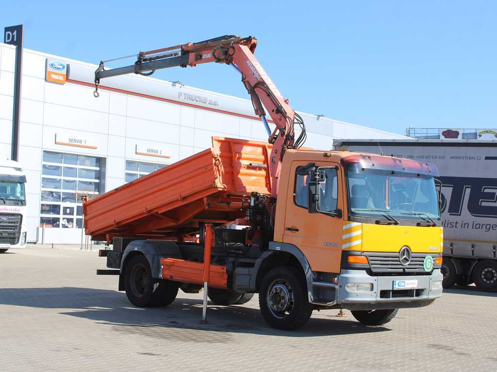 Mercedes-Benz Atego 1523, HYDRAULIC ARM ATLAS 60.1, THREE-SIDED - Tippbil, Kranbil: bilde 3 Mercedes-Benz Atego 1523, HYDRAULIC ARM ATLAS 60.1, THREE-SIDED - Tippbil, Kranbil: bilde 3
