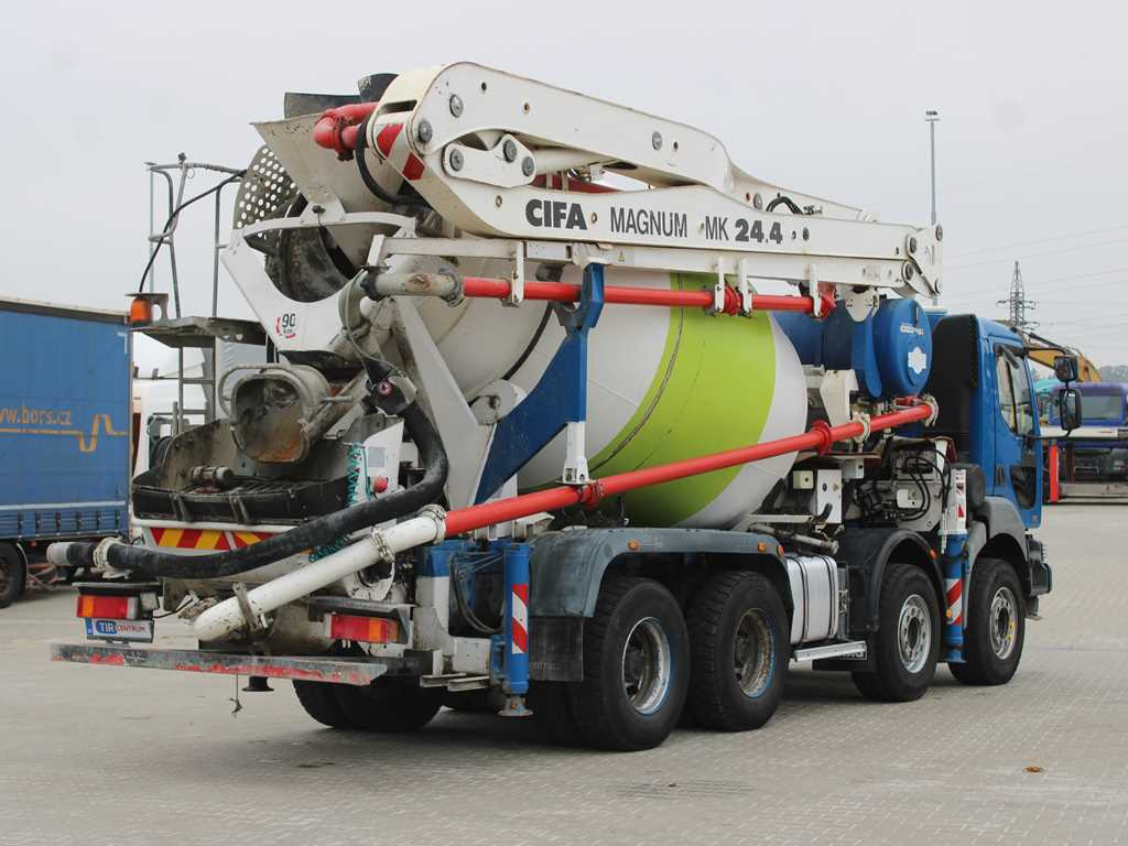 Renault KERAX 420, EURO 3, 7m3, 8X4, CIFA MAGNUM MK 24.4 CONCRETE PUMP - Pumpemixer: bilde 4 Renault KERAX 420, EURO 3, 7m3, 8X4, CIFA MAGNUM MK 24.4 CONCRETE PUMP - Pumpemixer: bilde 4