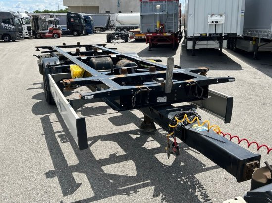 Krone 1-Achs Lafette BPW-Achse, Heckabstützung - Container-transport/ Vekselflak tilhenger: bilde 3 Krone 1-Achs Lafette BPW-Achse, Heckabstützung - Container-transport/ Vekselflak tilhenger: bilde 3