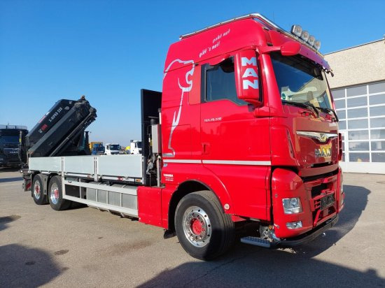 MAN TGX 26.510 BL Pritsche, Intarder, HIAB X-HIPRO 558EP-5, Alu-Felgen, Lenkachse, - Planbil, Kranbil: bilde 3 MAN TGX 26.510 BL Pritsche, Intarder, HIAB X-HIPRO 558EP-5, Alu-Felgen, Lenkachse, - Planbil, Kranbil: bilde 3