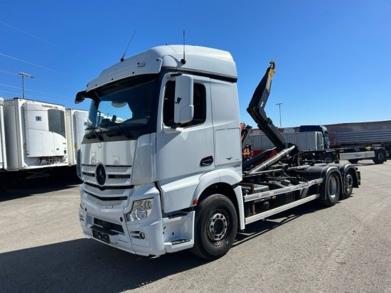 Mercedes-Benz Actros 2545L 6x2 Hyva Abroller, E6 ,Retarder, Lenk-Liftachse, - Krokbil: bilde 1 Mercedes-Benz Actros 2545L 6x2 Hyva Abroller, E6 ,Retarder, Lenk-Liftachse, - Krokbil: bilde 1