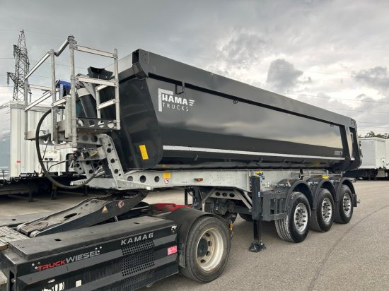 Schmitz Kippmulde 24m³, Stahl-light Chassis, Liftachse, Rollplane - Tippsemi: bilde 2 Schmitz Kippmulde 24m³, Stahl-light Chassis, Liftachse, Rollplane - Tippsemi: bilde 2