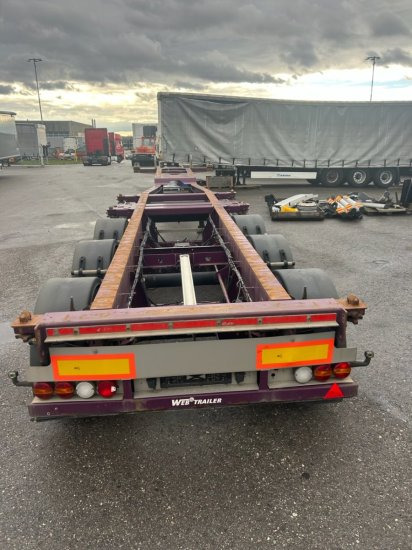 Web Trailer LPRS24 Heckschieber 1x20 ft 2x20 ft 1x40 ft - Container-transport/ Vekselflak semitrailer: bilde 5 Web Trailer LPRS24 Heckschieber 1x20 ft 2x20 ft 1x40 ft - Container-transport/ Vekselflak semitrailer: bilde 5