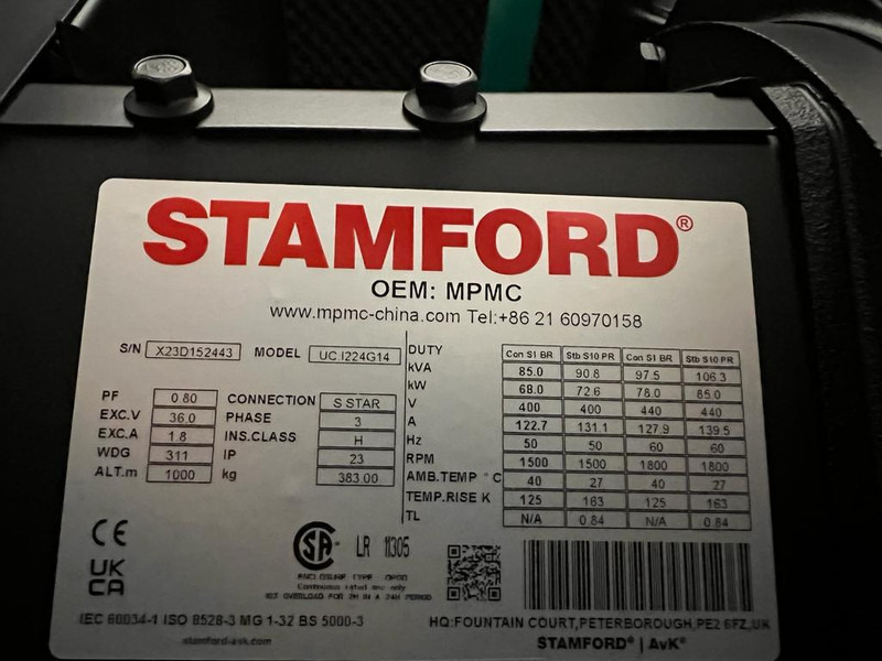 Elektrisk generator DEGROOTE POWER* DP-C80SS 80KVA: bilde 14