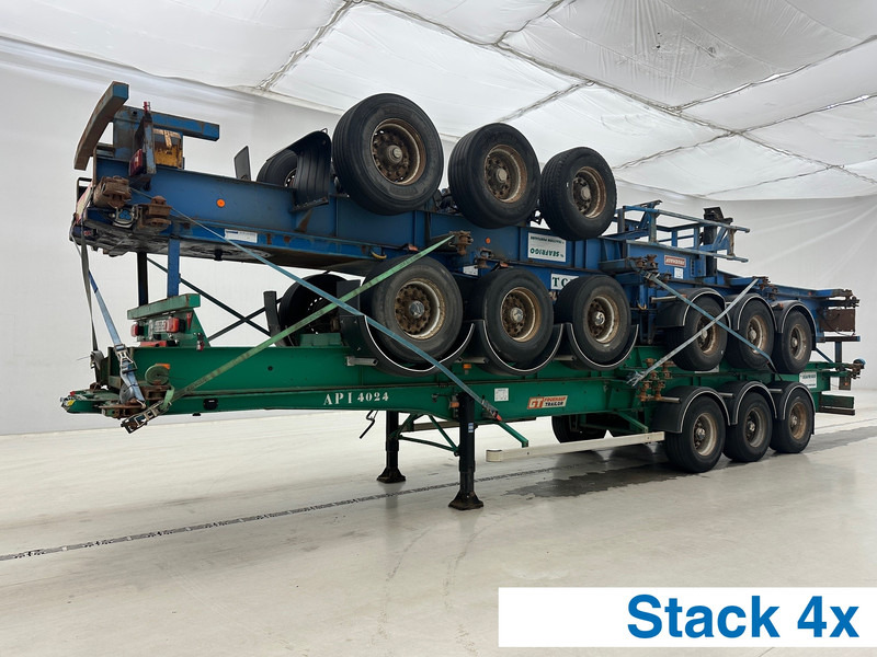 Fruehauf 4x Skelet 2 x 20-40 ft - Container-transport/ Vekselflak semitrailer: bilde 1 Fruehauf 4x Skelet 2 x 20-40 ft - Container-transport/ Vekselflak semitrailer: bilde 1