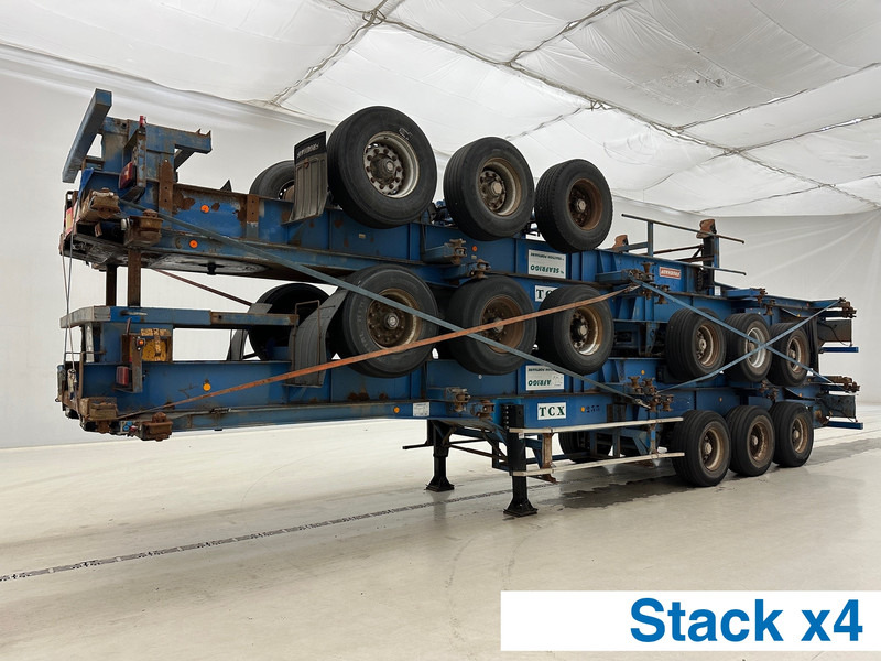 Fruehauf Stack 4 x Skelet 2 x 20-40 ft - Container-transport/ Vekselflak semitrailer: bilde 1 Fruehauf Stack 4 x Skelet 2 x 20-40 ft - Container-transport/ Vekselflak semitrailer: bilde 1