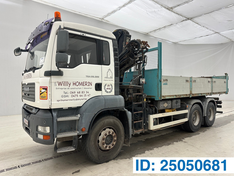 MAN TGA 26.320 - 6x4 - Tippbil, Kranbil: bilde 1 MAN TGA 26.320 - 6x4 - Tippbil, Kranbil: bilde 1