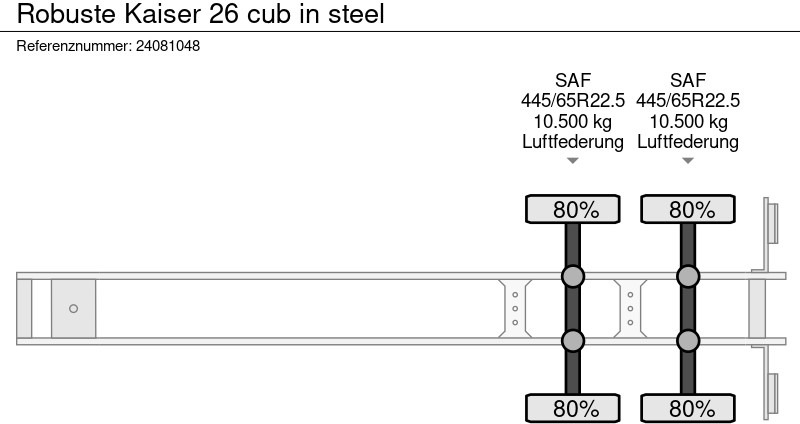 Tippsemi Robuste Kaiser 26 cub in steel: bilde 11