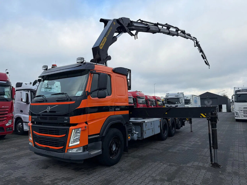 Volvo FM 500 8X4 Tridem Euro 6 Palfinger 42002 + Fly jib - Lastebil med kabelsystem, Kranbil: bilde 1 Volvo FM 500 8X4 Tridem Euro 6 Palfinger 42002 + Fly jib - Lastebil med kabelsystem, Kranbil: bilde 1