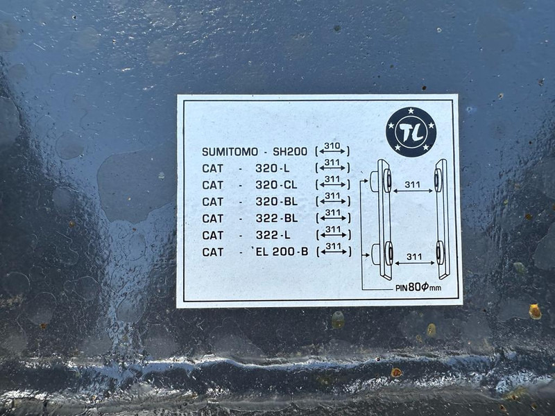 Skuffe Caterpillar Bucket for PC200 PC210 SK200 EC210 SE210 HE225: bilde 9