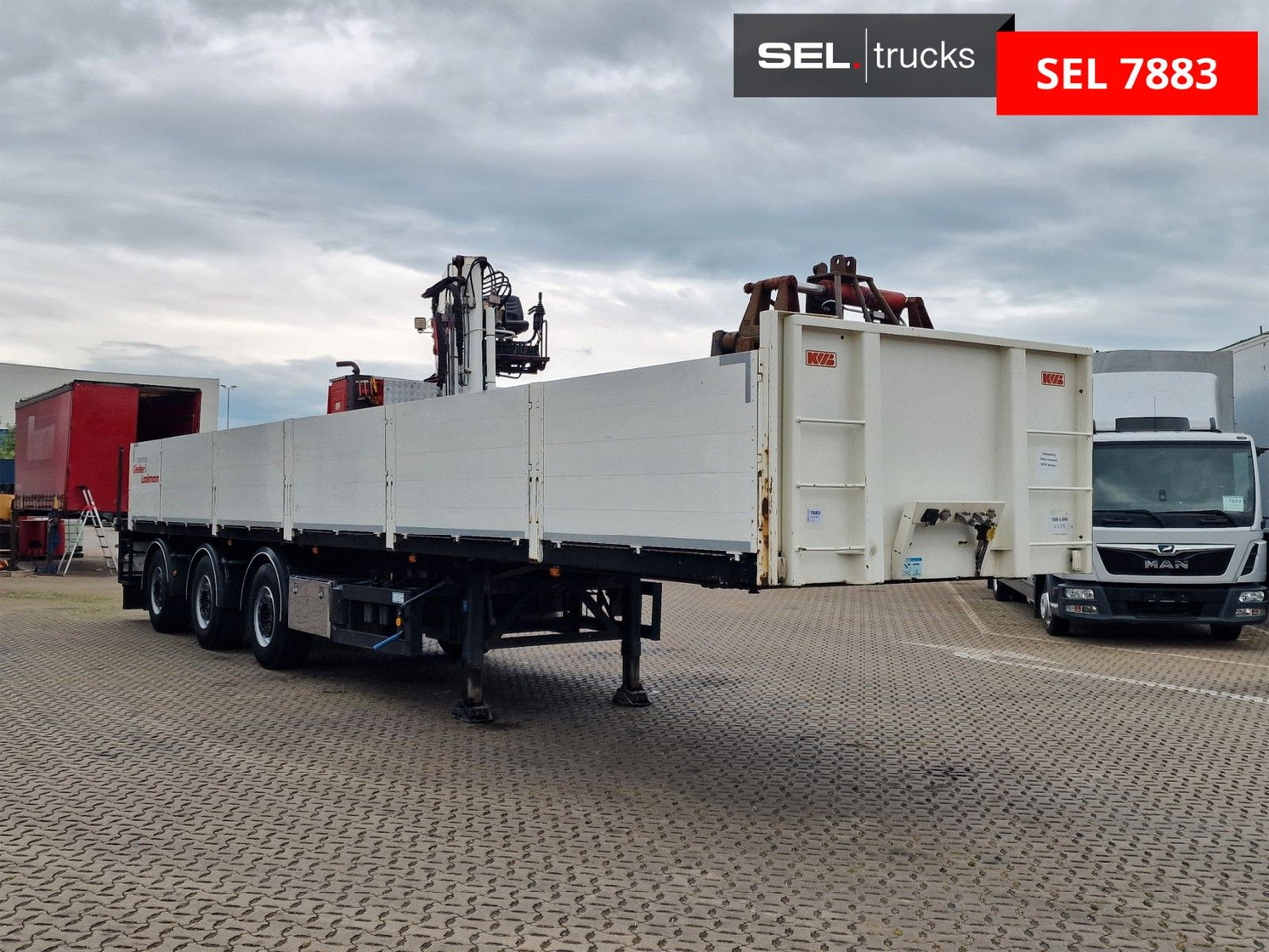 KWB P-393-STI-R1 / Rollkran / Kennis / Lenkachse - Åpen semitrailer: bilde 3 KWB P-393-STI-R1 / Rollkran / Kennis / Lenkachse - Åpen semitrailer: bilde 3