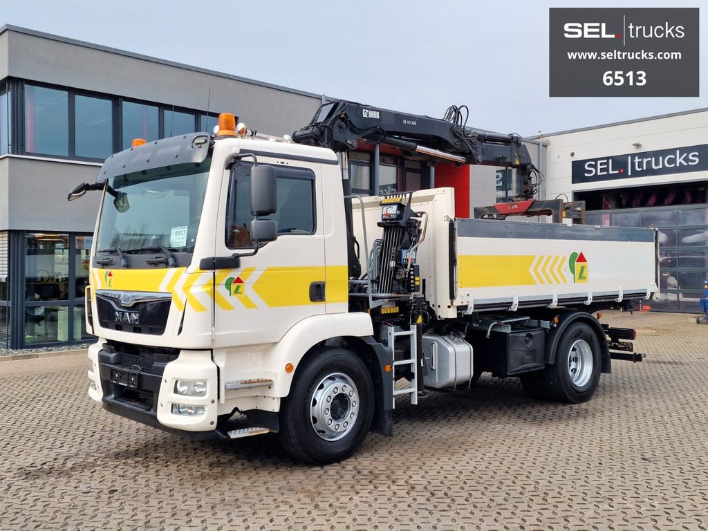 MAN TGM 18.340 / HIAB 111 ES-3DUO / Kipper - Tippbil, Kranbil: bilde 1 MAN TGM 18.340 / HIAB 111 ES-3DUO / Kipper - Tippbil, Kranbil: bilde 1