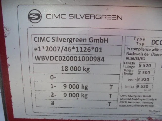 CIMC DC 02 - Container-transport/ Vekselflak tilhenger: bilde 5 CIMC DC 02 - Container-transport/ Vekselflak tilhenger: bilde 5
