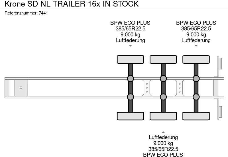 Åpen semitrailer Krone SD NL TRAILER 16x IN STOCK: bilde 13