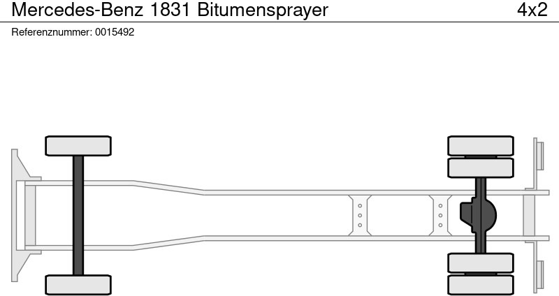 Mercedes-Benz 1831 Bitumensprayer - Bitumensprøyte: bilde 4 Mercedes-Benz 1831 Bitumensprayer - Bitumensprøyte: bilde 4