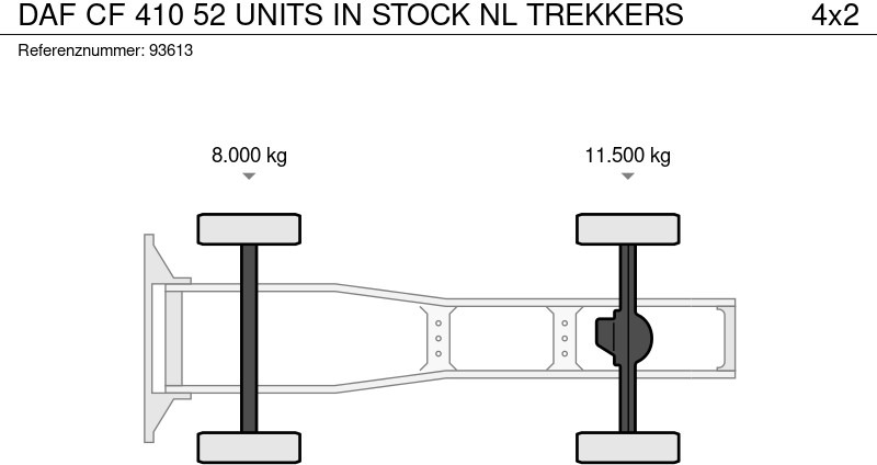 Trekkvogn DAF CF 410 52 UNITS IN STOCK NL TREKKERS: bilde 14