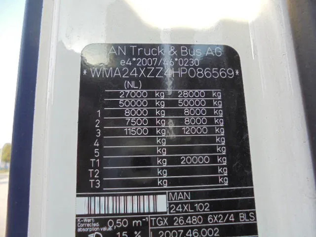MAN TGX 26.480 6X2 XXL - Trekkvogn: bilde 5 MAN TGX 26.480 6X2 XXL - Trekkvogn: bilde 5