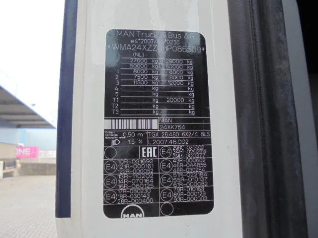 MAN TGX 26-480 XXL NEW TYPE TACHO-SMART TACHO - Trekkvogn: bilde 5 MAN TGX 26-480 XXL NEW TYPE TACHO-SMART TACHO - Trekkvogn: bilde 5