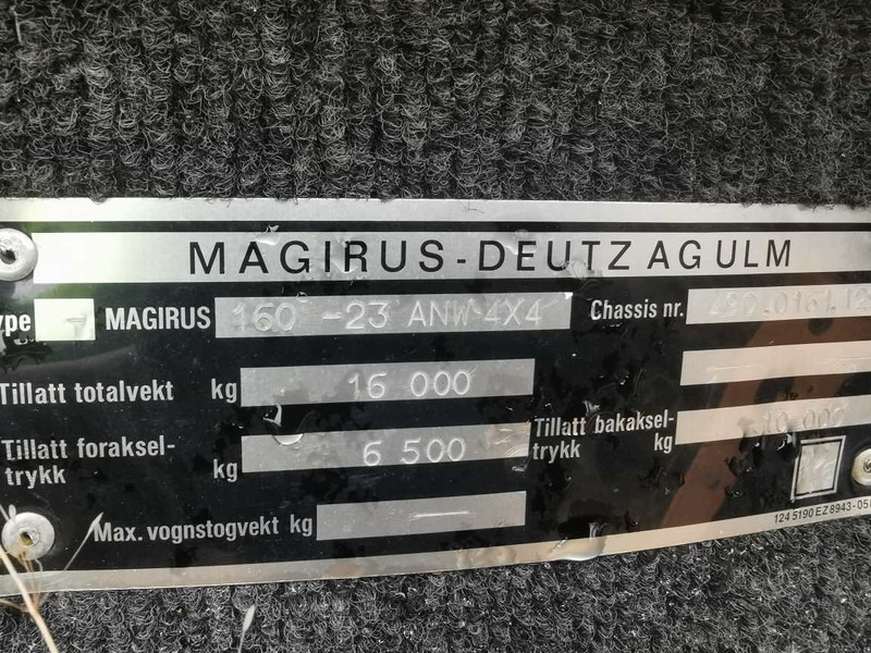 Magirus Deutz 160-23 dump truck for parts - Ramme/ Chassis for Lastebil: bilde 3 Magirus Deutz 160-23 dump truck for parts - Ramme/ Chassis for Lastebil: bilde 3