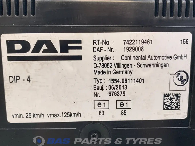 DAF LF55 Euro 4-5 Instrumentenpaneel DAF 1789477 - Instrumentpanel for Lastebil: bilde 3 DAF LF55 Euro 4-5 Instrumentenpaneel DAF 1789477 - Instrumentpanel for Lastebil: bilde 3