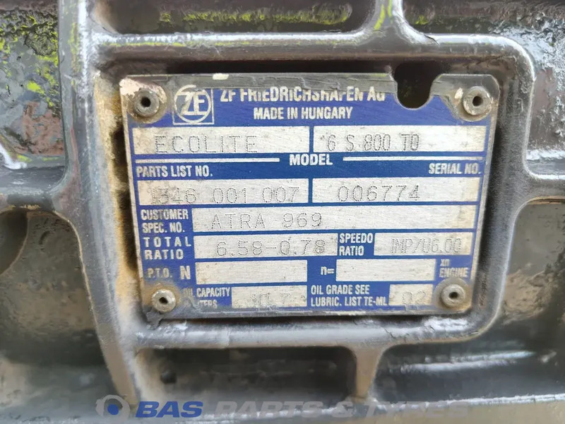 ZF DAF 6S800 TO Ecolite Versnellingsbak 6S800 TO - Girkasse for Lastebil: bilde 5 ZF DAF 6S800 TO Ecolite Versnellingsbak 6S800 TO - Girkasse for Lastebil: bilde 5