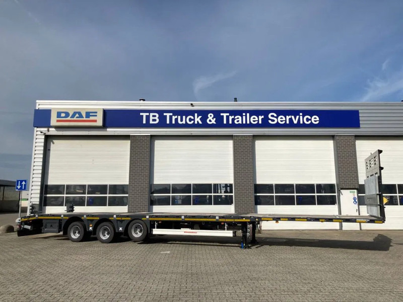 Kässbohrer SPA M3 / 1N - 18 / 27 Heavy Duty uitschuifbare vlakke mega trailer met liftas, rongen en oprijplaten - Skapsemi: bilde 2 Kässbohrer SPA M3 / 1N - 18 / 27 Heavy Duty uitschuifbare vlakke mega trailer met liftas, rongen en oprijplaten - Skapsemi: bilde 2
