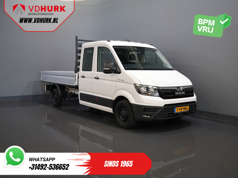 MAN TGE 3.180 DSG Aut. DC Dubbel Cabine BPM VRIJ! Open Laadbak 350x203/ 7 Pers./ Carplay/ Trekhaak/ Cruise/ 2.8t Trekverm./ Airco/ Pick - Varebil med plan, Varebil med dobbelt førerhus: bilde 1 MAN TGE 3.180 DSG Aut. DC Dubbel Cabine BPM VRIJ! Open Laadbak 350x203/ 7 Pers./ Carplay/ Trekhaak/ Cruise/ 2.8t Trekverm./ Airco/ Pick - Varebil med plan, Varebil med dobbelt førerhus: bilde 1