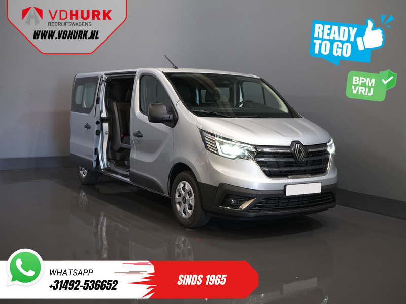 Små varebil, Varebil med dobbelt førerhus Renault Trafic 2.0 dCi 130 pk L2 BPM VRIJ! DC Dubbel Cabine LED/ 2xSchuifdeur/ Navi/ Carplay/ Camera/ PDC/ Cruise: bilde 9