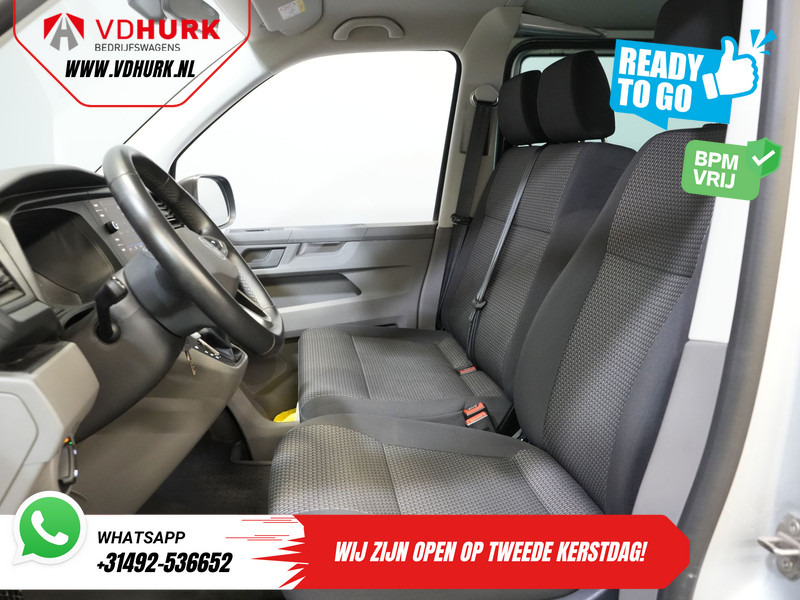 Kassebil, Varebil med dobbelt førerhus Volkswagen Transporter T6.1 2.0 TDI 150 pk DSG Aut. L2 DC BPM VRIJ! Dubbel Cabine 6 Pers./ Lage KM!/ Adapt.Cruise/ 270Gr. Deuren/ Navi/ Carplay/ Trekha: bilde 12