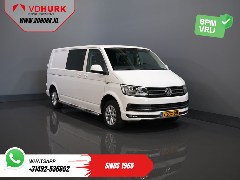 Volkswagen Transporter T6 2.0 TDI 150 pk DSG Aut. L2 Highline E6 DC Dubbel Cabine BPM VRIJ! Carplay/ Alarm/ Leder/ Cruise/ PDC/ Sidebars/ Trekhaak/ LMV - Små varebil, Varebil med dobbelt førerhus: bilde 1 Volkswagen Transporter T6 2.0 TDI 150 pk DSG Aut. L2 Highline E6 DC Dubbel Cabine BPM VRIJ! Carplay/ Alarm/ Leder/ Cruise/ PDC/ Sidebars/ Trekhaak/ LMV - Små varebil, Varebil med dobbelt førerhus: bilde 1