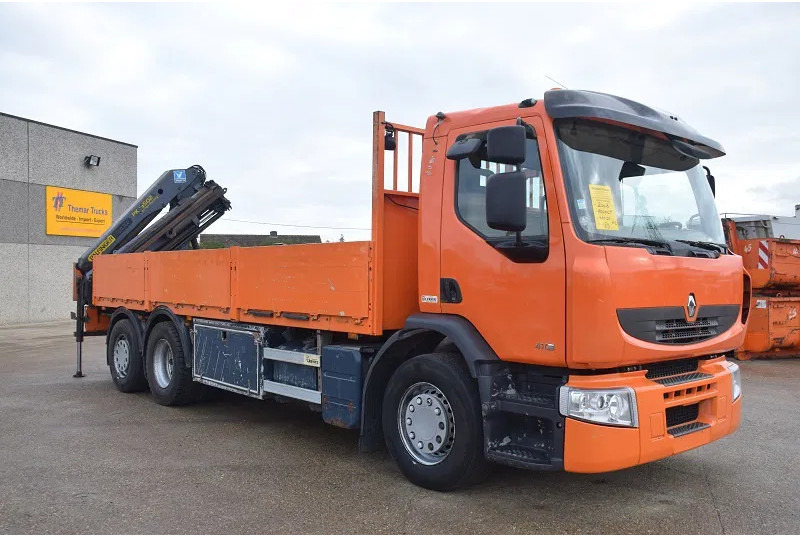 Renault Premium 410 - Planbil, Kranbil: bilde 4 Renault Premium 410 - Planbil, Kranbil: bilde 4