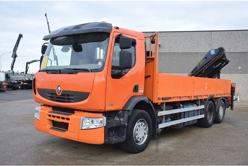 Renault Premium 410 - Planbil, Kranbil: bilde 2 Renault Premium 410 - Planbil, Kranbil: bilde 2