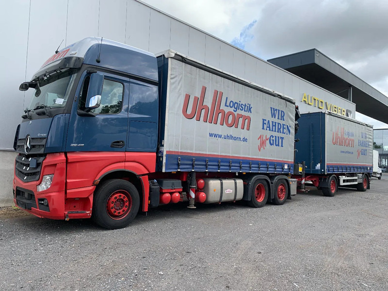 Mercedes-Benz Actros 2548 6X2 + Aanhanger*Palfinger crane*Cruise control*Airco* - Kapellbil, Kranbil: bilde 1 Mercedes-Benz Actros 2548 6X2 + Aanhanger*Palfinger crane*Cruise control*Airco* - Kapellbil, Kranbil: bilde 1