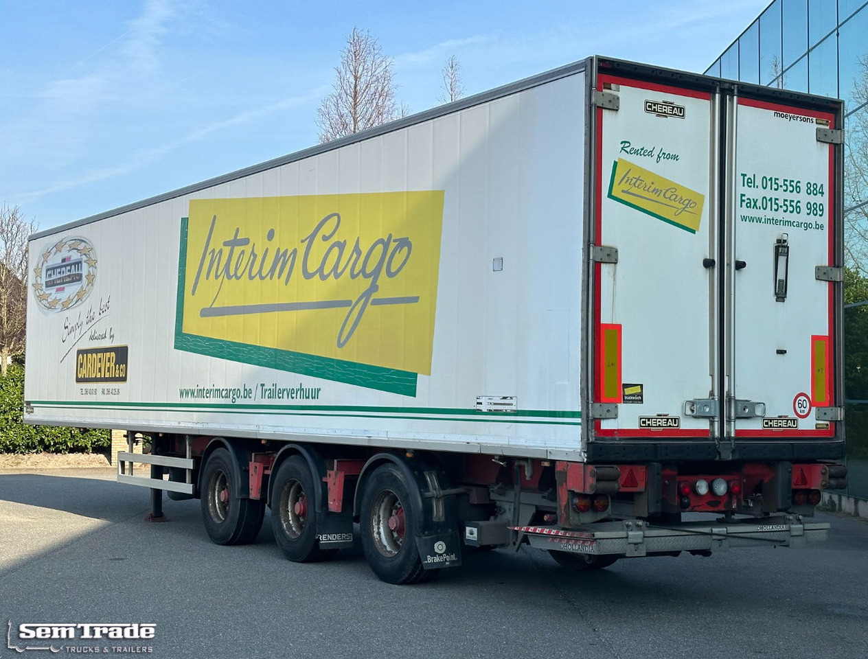 Renders Chereau Carrier Maxima 1300 Steering Axle Tail Lift Belgium Trailer - Kjølesemi: bilde 3 Renders Chereau Carrier Maxima 1300 Steering Axle Tail Lift Belgium Trailer - Kjølesemi: bilde 3