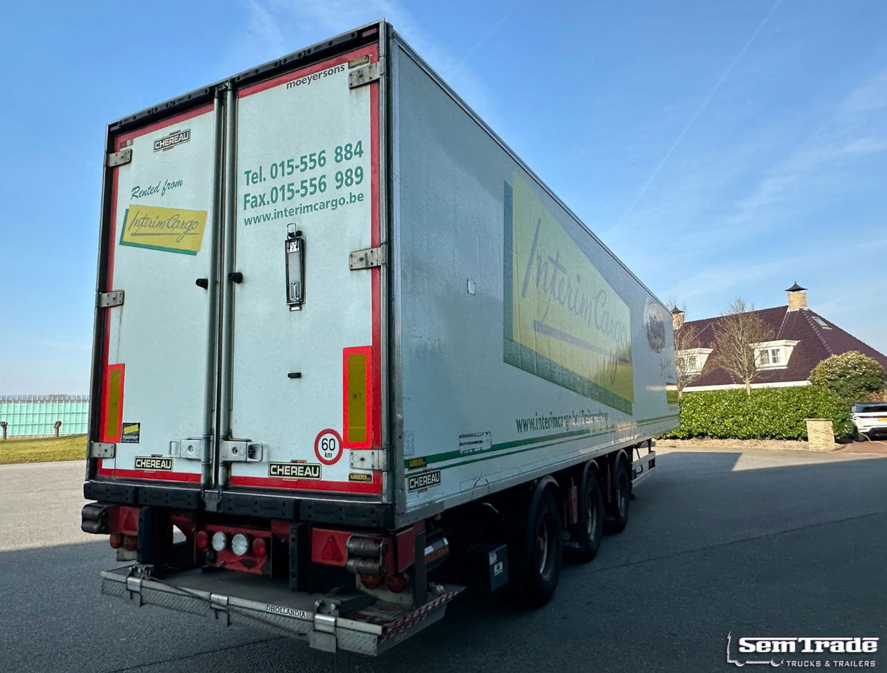 Renders Chereau Carrier Maxima 1300 Steering Axle Tail Lift Belgium Trailer - Kjølesemi: bilde 5 Renders Chereau Carrier Maxima 1300 Steering Axle Tail Lift Belgium Trailer - Kjølesemi: bilde 5