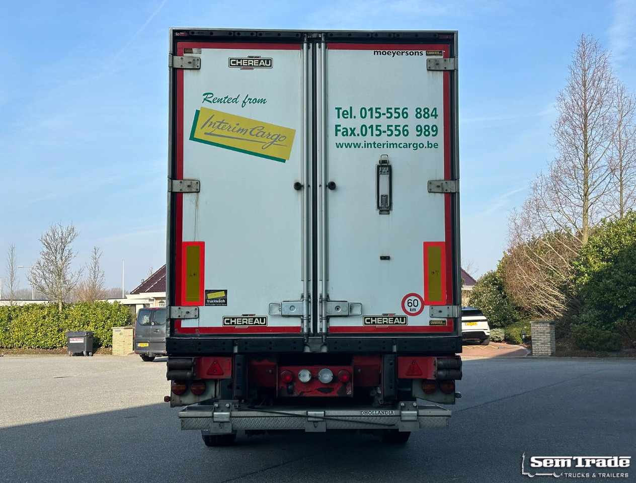Renders Chereau Carrier Maxima 1300 Steering Axle Tail Lift Belgium Trailer - Kjølesemi: bilde 4 Renders Chereau Carrier Maxima 1300 Steering Axle Tail Lift Belgium Trailer - Kjølesemi: bilde 4
