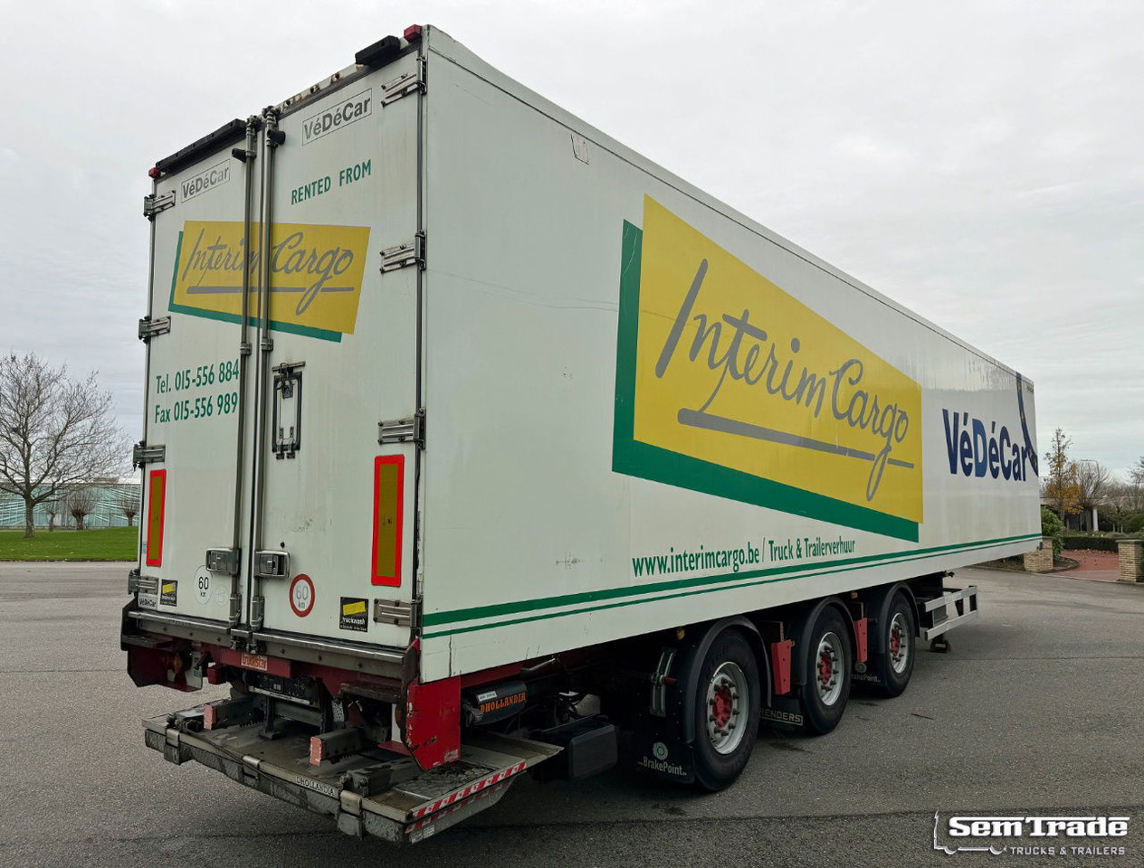 Renders VÉDÉCAR Carrier Maxima 1300 2X Steering Axle Tail Lift Belgium-Trailer - Kjølesemi: bilde 4 Renders VÉDÉCAR Carrier Maxima 1300 2X Steering Axle Tail Lift Belgium-Trailer - Kjølesemi: bilde 4