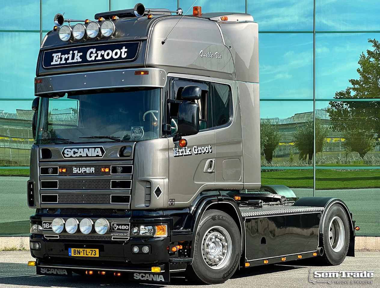 Scania R164-480 V8 Retarder Manual Gearbox Showtruck Completely Rebuild Unique Condition - Trekkvogn: bilde 1 Scania R164-480 V8 Retarder Manual Gearbox Showtruck Completely Rebuild Unique Condition - Trekkvogn: bilde 1