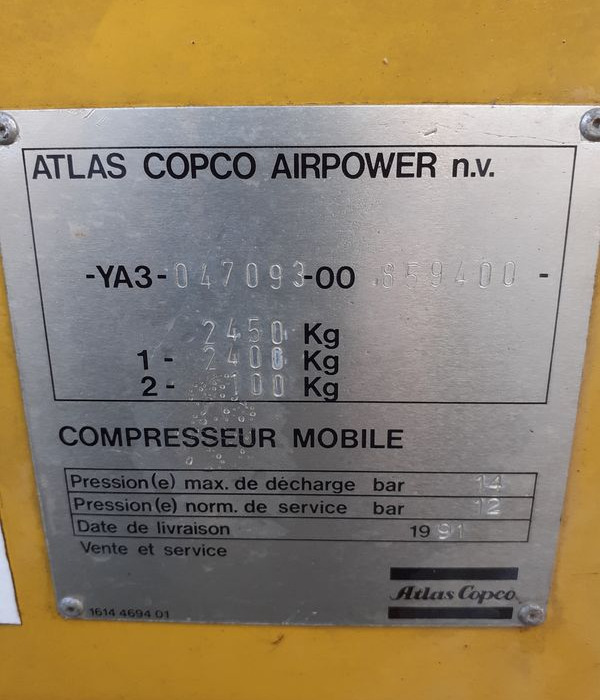 Compresseur de chantier Atlas Copco XAHS 175 - Luftkompressor: bilde 5 Compresseur de chantier Atlas Copco XAHS 175 - Luftkompressor: bilde 5