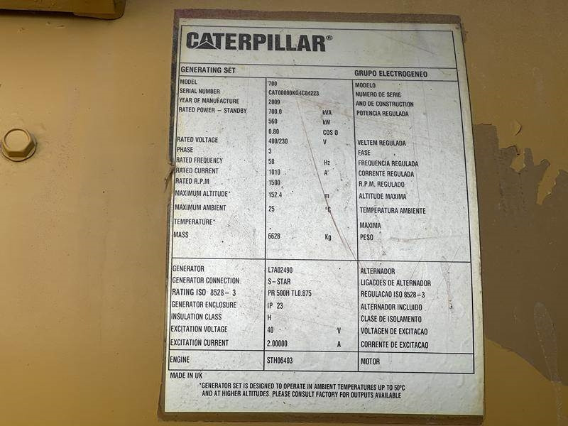 Cat C 18 - 700 - Elektrisk generator: bilde 4 Cat C 18 - 700 - Elektrisk generator: bilde 4