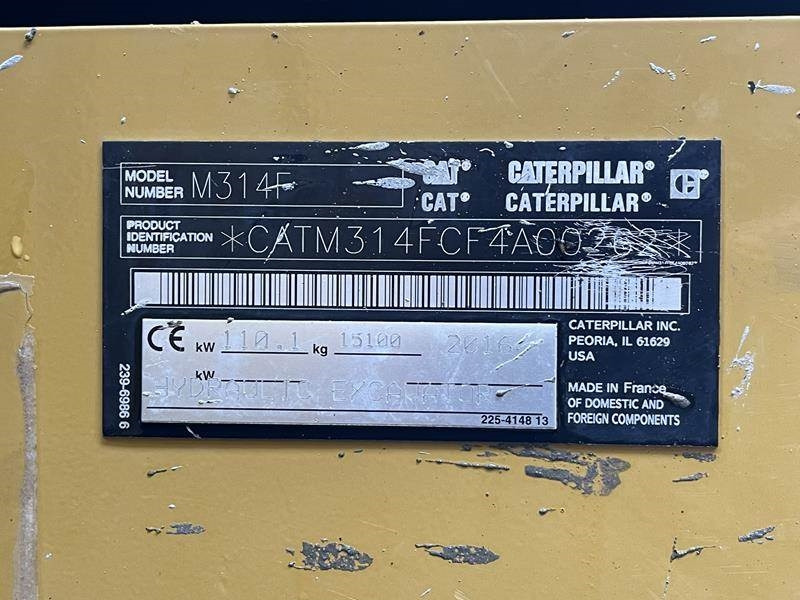 Hjulgraver Cat M 314 F: bilde 15