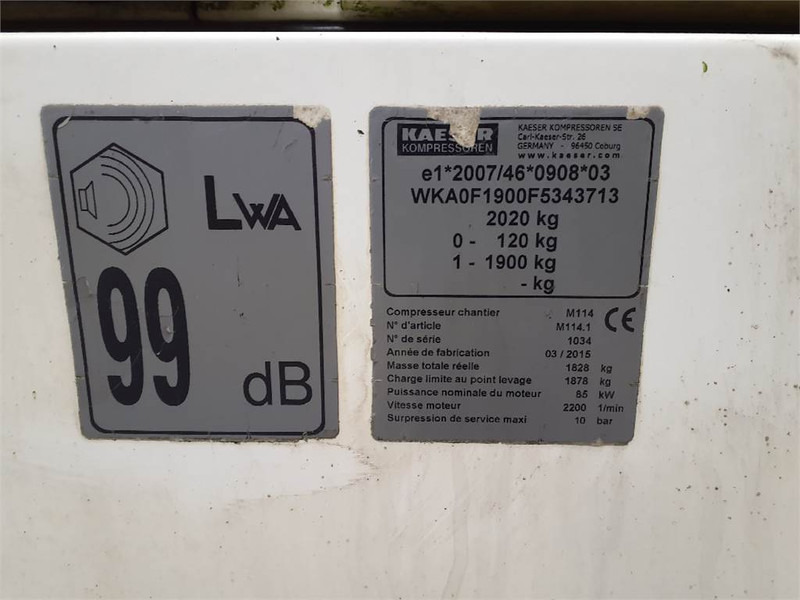 Kaeser M 114 - N - Luftkompressor: bilde 2 Kaeser M 114 - N - Luftkompressor: bilde 2