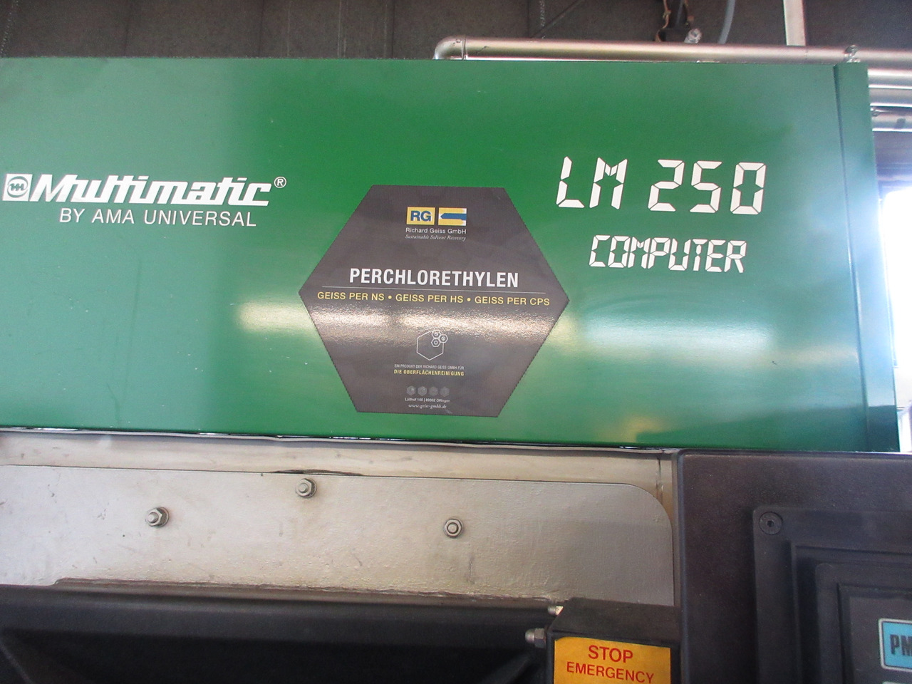 AMA Universal Multimatic LM 250 Computer Entfettungsanlage mit PER Perchlorethylen - Maskin: bilde 5 AMA Universal Multimatic LM 250 Computer Entfettungsanlage mit PER Perchlorethylen - Maskin: bilde 5