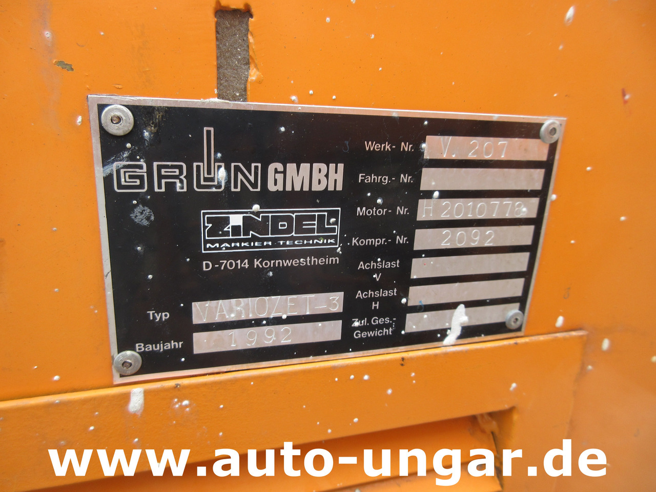 Asfaltteknikk Graco LineLazer II 5900  auf Zindel VarioZet Linedriver Perlstreuer + Airless-Farb-Spritze Hofmann: bilde 13