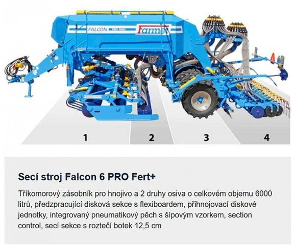 Farmet Falcon 6 PRO Fert+ - Kombisåmaskin: bilde 2 Farmet Falcon 6 PRO Fert+ - Kombisåmaskin: bilde 2