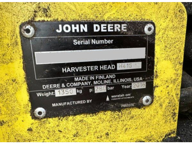 John Deere 1470E 6W +(2016) H415 - Hogstaggregat: bilde 5 John Deere 1470E 6W +(2016) H415 - Hogstaggregat: bilde 5